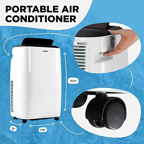 8000 BTU Portable AC with Remote Control and DIY Kit