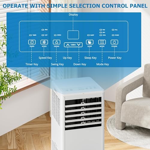 Euker 8000 BTU Portable Air Conditioner 3 in 1 Unit