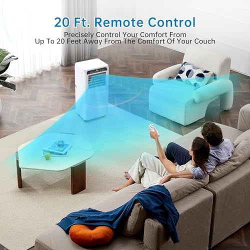GAOMON 8000 BTU Portable AC Unit with Remote Control and Window Kit