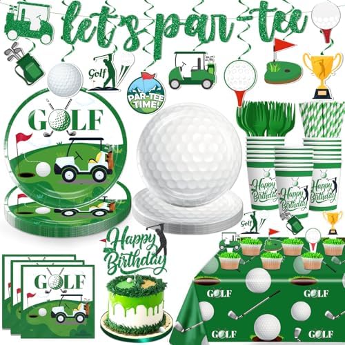 174pcs Golf Themed Party Decorations Set