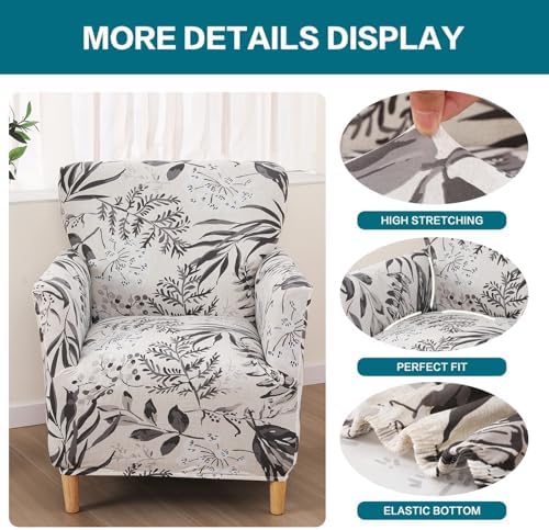 NILUOH Armchair Slipcovers with Arms for Living Room