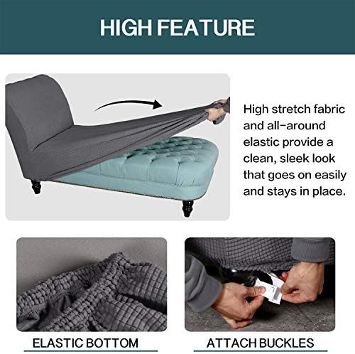 FantasDecor Chaise Lounge Slipcover for Living Room and Bedroom