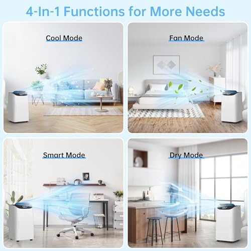 16000 BTU Inverter Portable AC Unit 3 in 1 with Dual Hose