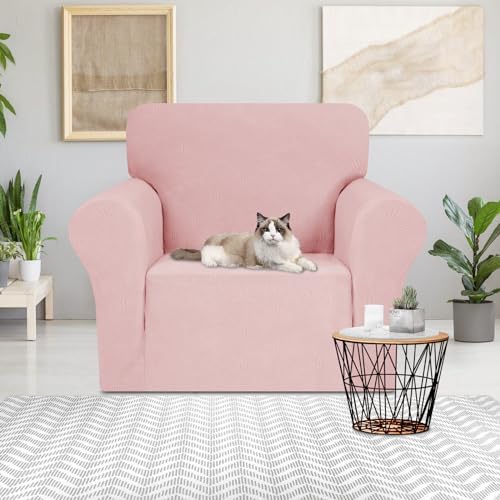 JIVINER Chair Cover for Living Room - Dusty Pink