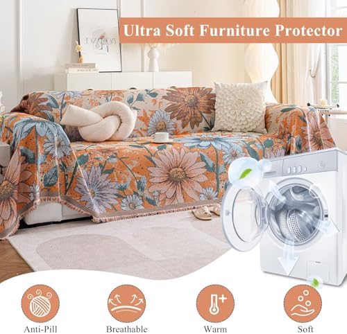 VClife Aesthetic Sofa Cover with Tassel Design