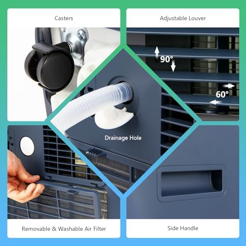 ARLIME Portable AC Unit 8000 BTU 230 sq ft Cooling
