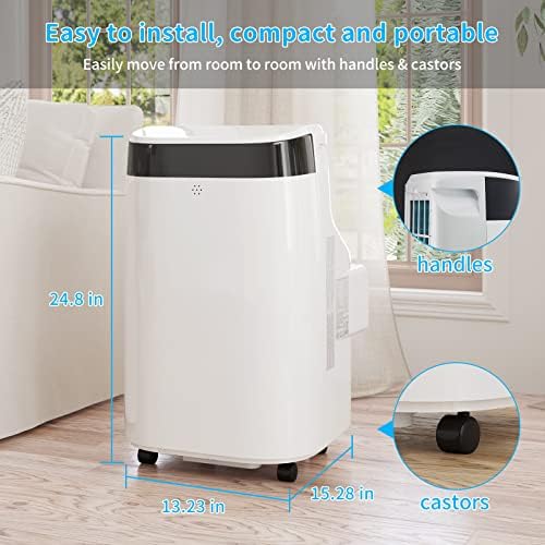 Acekool 12000 BTU Portable Air Conditioner With Dehumidifier Fan And Window Kit