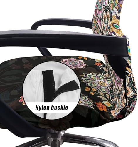 Talayituse Boho Mandala Chair Cover for Office Desk Chair