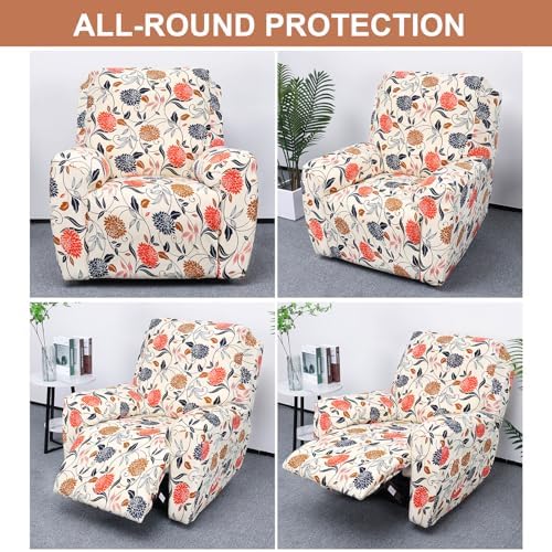Eco-Ancheng 4-Piece Recliner Slipcovers with Pocket