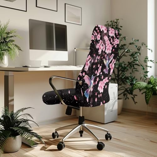 Talayituse Hummingbird Cherry Blossom Chair Covers