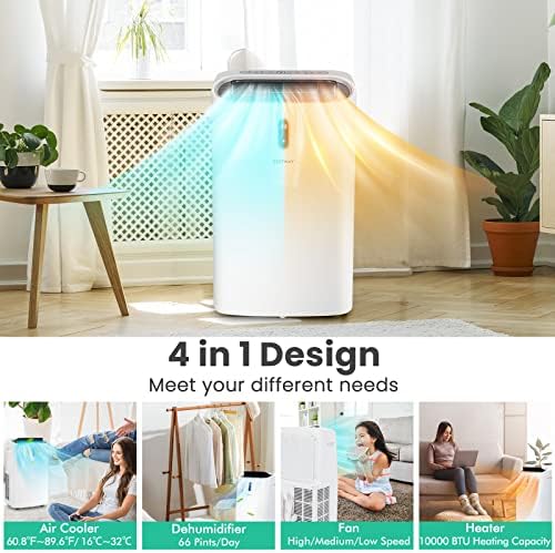 COSTWAY 14000 BTU Portable AC Unit with WiFi and Alexa Control
