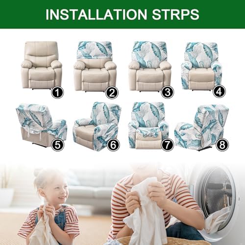 FUANGUI Recliner Chair Cover 4-Piece Set