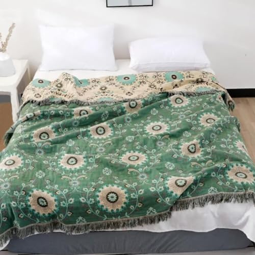 VClife Boho Sofa Slipcover Cotton Linen with Tassel