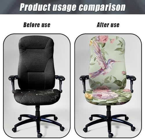 Hummingbird Office Chair Cover Washable Stretchable