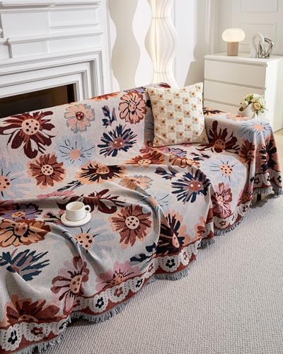 AIVIA Couch Cover Sheet Blanket for 3 Cushion Sofa