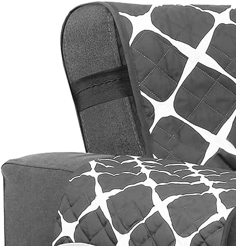 Elegant Comfort Quilted Sofa Slipcover Reversible Microfiber Protector