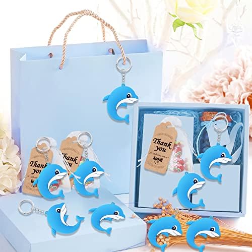 24 Pack Dolphin Keyring Pack for Party Favor