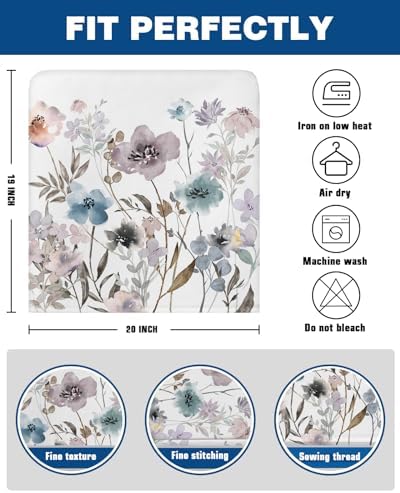 Spring Floral Chair Covers - 4 Pcs Dining Room Chair Back Covers 1
