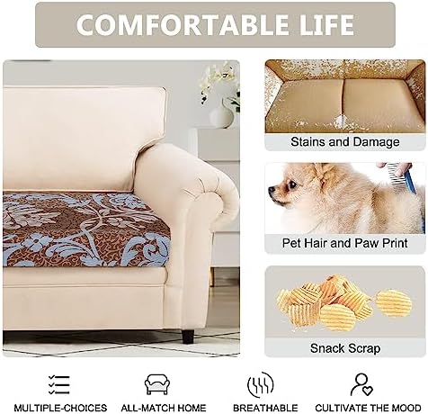 SearchI Stretch Pattern Sofa Cushion Covers Soft Elastic Slipcovers