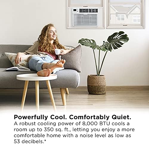 TCL 8W9ER1-A Smart Voice Control Window Air Conditioner 8000 BTU White