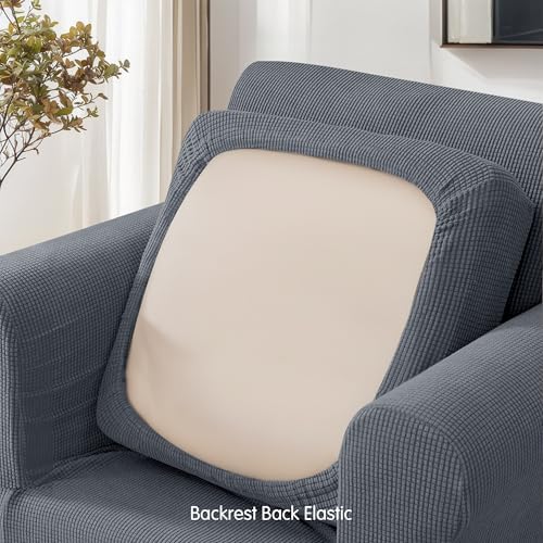 SUBRTEX 5 Piece Stretch Loveseat Slipcover Set