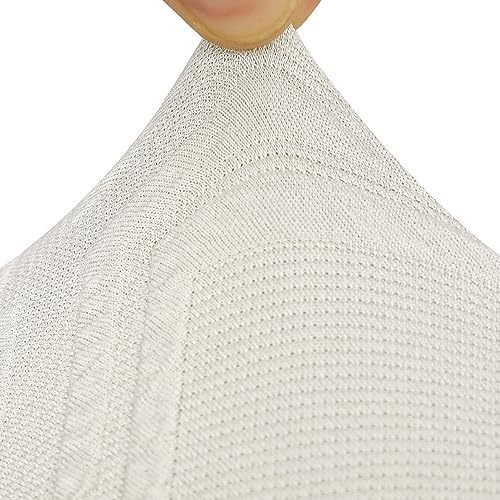 SearchI Waterproof Dining Chair Covers Set of 6 Beige Rhombus