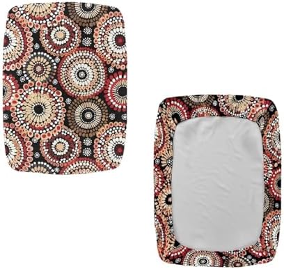 Boho Floral Bar Stool Covers Set of 2 Stretch Seat Covers