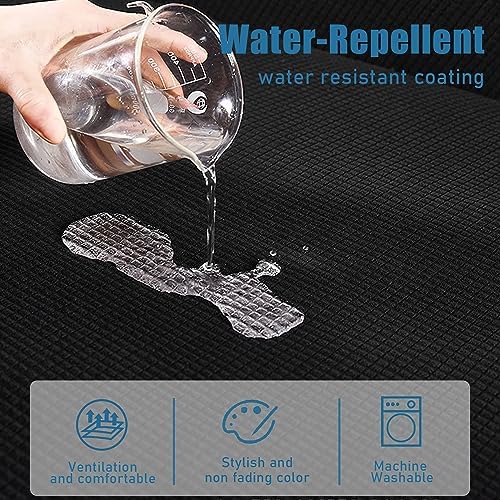 NC HOME Water-Repellent Sofa Cushion Slipcovers Black