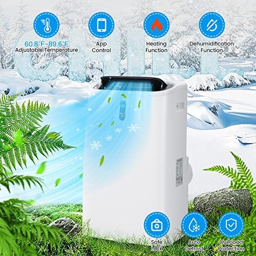 DORTALA 12000 BTU 4-in-1 AC Unit with Heater and Dehumidifier