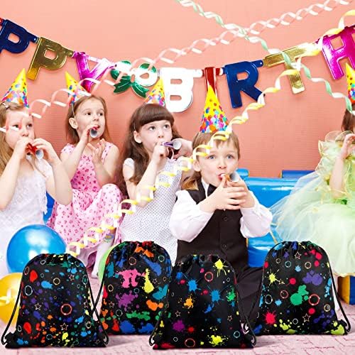 Marsui 24 Pcs Glowing Drawstring Bags for Party Favors