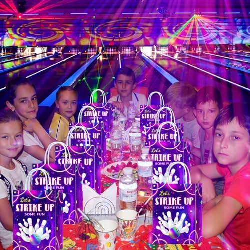 Tyndallrays 16 Piece Red Bowling Tote Bags for Party Favors