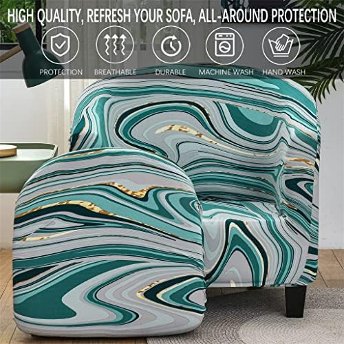Stretch Club Chair Slipcover 2 Piece Set