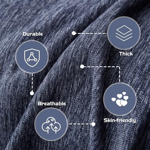 MEETSKY Navy Blue Sofa Slipcover Sectional Cover for Pets 71x118