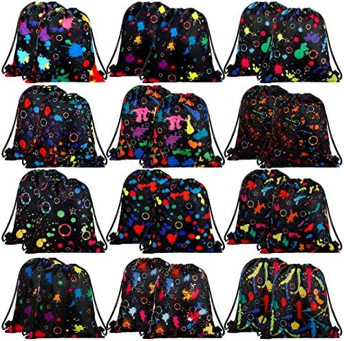 Marsui 24 Pcs Glowing Drawstring Bags for Party Favors