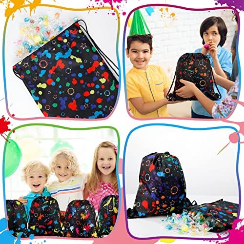Marsui 24 Pcs Glowing Drawstring Bags for Party Favors
