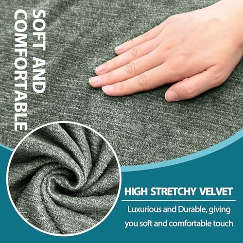2 Piece T Cushion Chair Covers with Arms