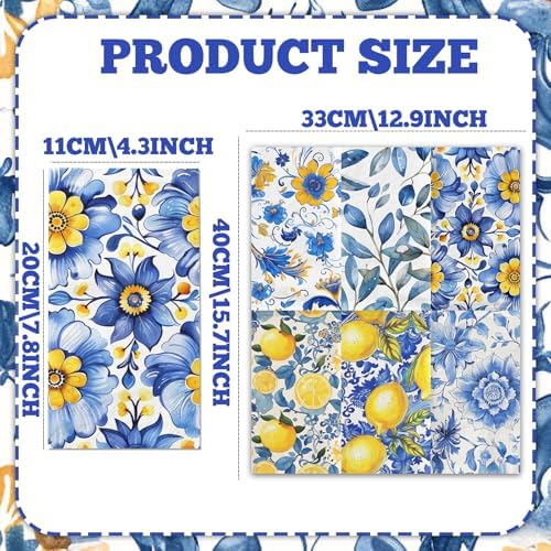 Hakoti Capri Lemon Themed Napkins 40Pcs Set