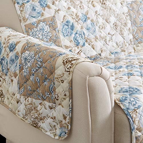Great Bay Home Reversible Floral Patchwork Sofa Protector