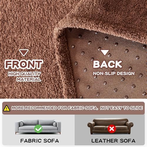 MYSKY HOME Sofa Cover for Cats and Dogs Chocolate 71x118