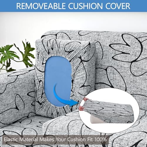Keyroal Stretch Printed Armchair Cover Set